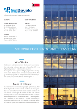 SolDevelo Business Brochure