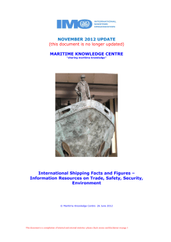 MARITIME KNOWLEDGE CENTRE - International Maritime