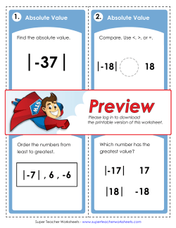 Task Cards: Absolute Value