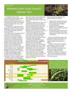 Midwest Cover Crops Council: Selector Tool