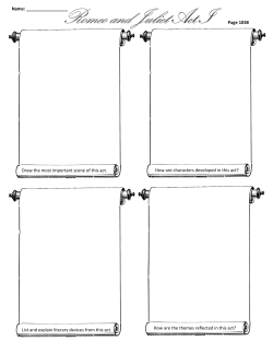 Romeo and Juliet Notes Packet