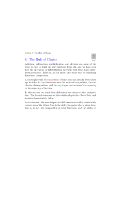 8. The Rule of Chains