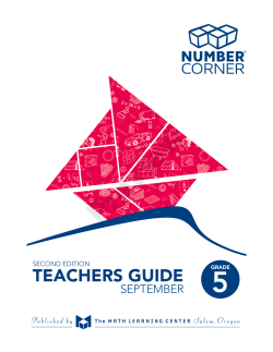 Number Corner Grade 5 Teachers Guide