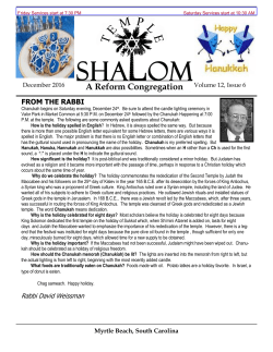 A Reform Congregation Volume 12, Issue 6
