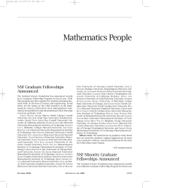Mathematics People, Volume 45, Number 9
