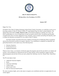 Allen W. Roberts School PTA 80 Jones Drive