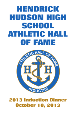 hendrick hudson high school athletic hall of fame