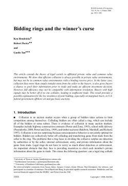 Bidding rings and the winner`s curse