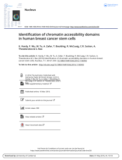Identification of chromatin accessibility domains in human breast