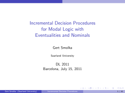Incremental Decision Procedures for Model Logic with Eventualities