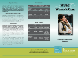 Prenatal screening and diagnosis