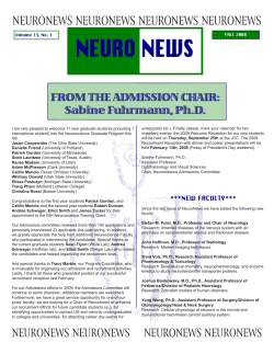 Fall 2008 - Neuroscience Program