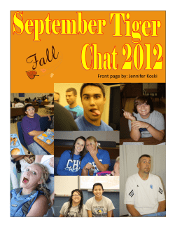 Front page by: Jennifer Koski