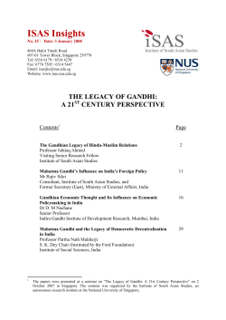 Mahatma Gandhi and Hindu-Muslim relations