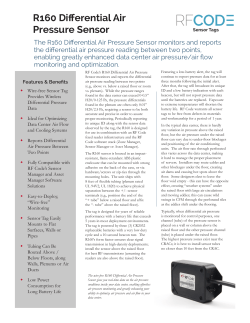 R160 Differential Air Pressure Sensor