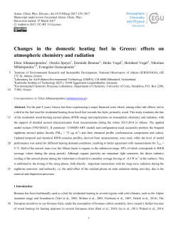 Changes in the domestic heating fuel in Greece: effects on