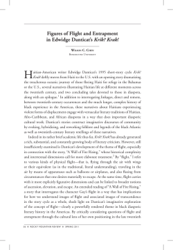 Figures of Flight and Entrapment in Edwidge Danticat`s Krik? Krak!