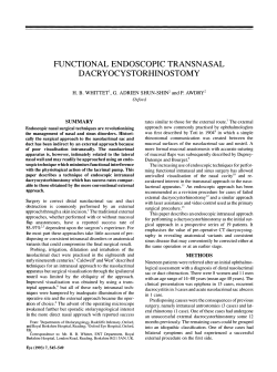 functional endoscopic transnasal dacryocystorhinostomy