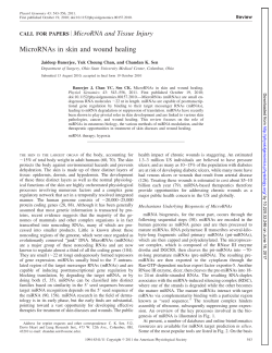 MicroRNAs in skin and wound healing