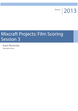 Film Scoring in Mixcraft