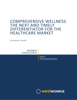 comprehensive wellness: the next and timely differentiator for the