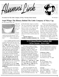 Angel Wings: The History Behind The Little Company of Mary Cap