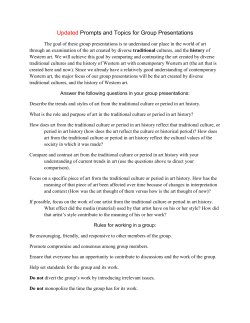 Updated Prompts and Topics for Group