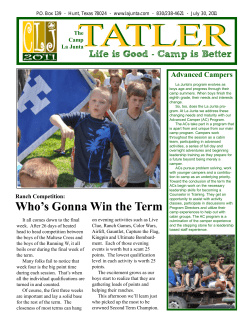 First Term 2011 Closing