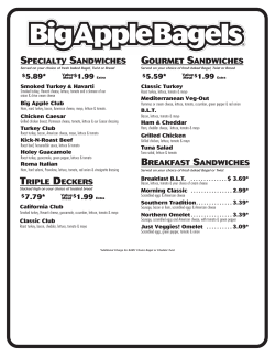 specialty sandwiches