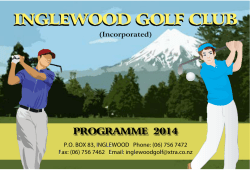 Copy of Inglewood Golf Club 2014 Programme Booklet