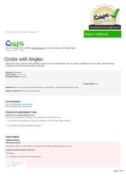 Circles with Angles