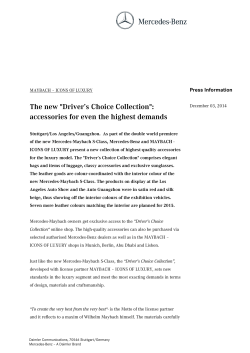 Press Information - Mercedes