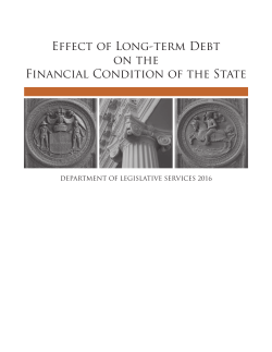 Effect of Long-term Debt on the Financial Condition of the State