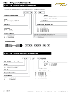 D-Size 1 3/8&rdquo; powerfast Connectivity