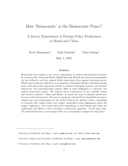 `Democratic` is the Democratic Peace?