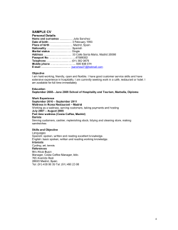 sample cv - A London