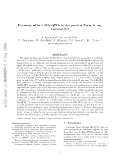 Discovery of twin kHz QPOs in the peculiar X-ray binary Circinus X-1