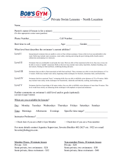 Private Swim Lessons