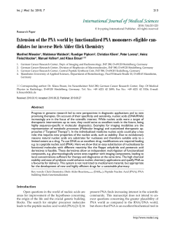 Extension of the PNA world by functionalized PNA monomers