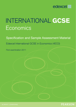 Economics - Edexcel