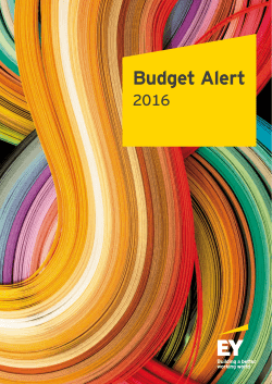 EY Budget Alert 2016