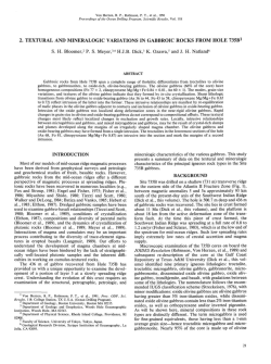 2. Textural and Mineralogical Variations in Gabbroic Rocks from