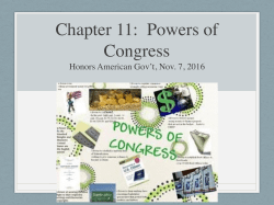 Chapter 11 Powers of Congress slides.key