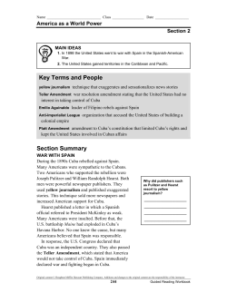 Section Summary Key Terms and People