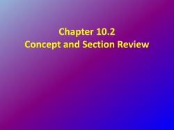 Chapter Ten Section 2 student Review