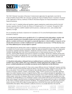 National Association of Insurance Commissioners