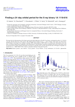 Finding a 24-day orbital period for the X-ray binary 1A 1118-616