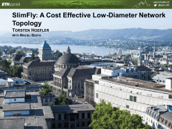 SlimFly: A Cost Effective Low-Diameter Network Topology