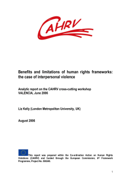 Benefits and limitations of human rights frameworks: the case of