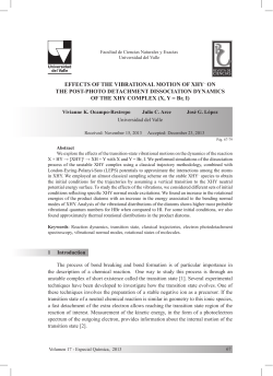 EFFECTS OF THE VIBRATIONAL MOTION OF XHY&ndash; ON THE POST